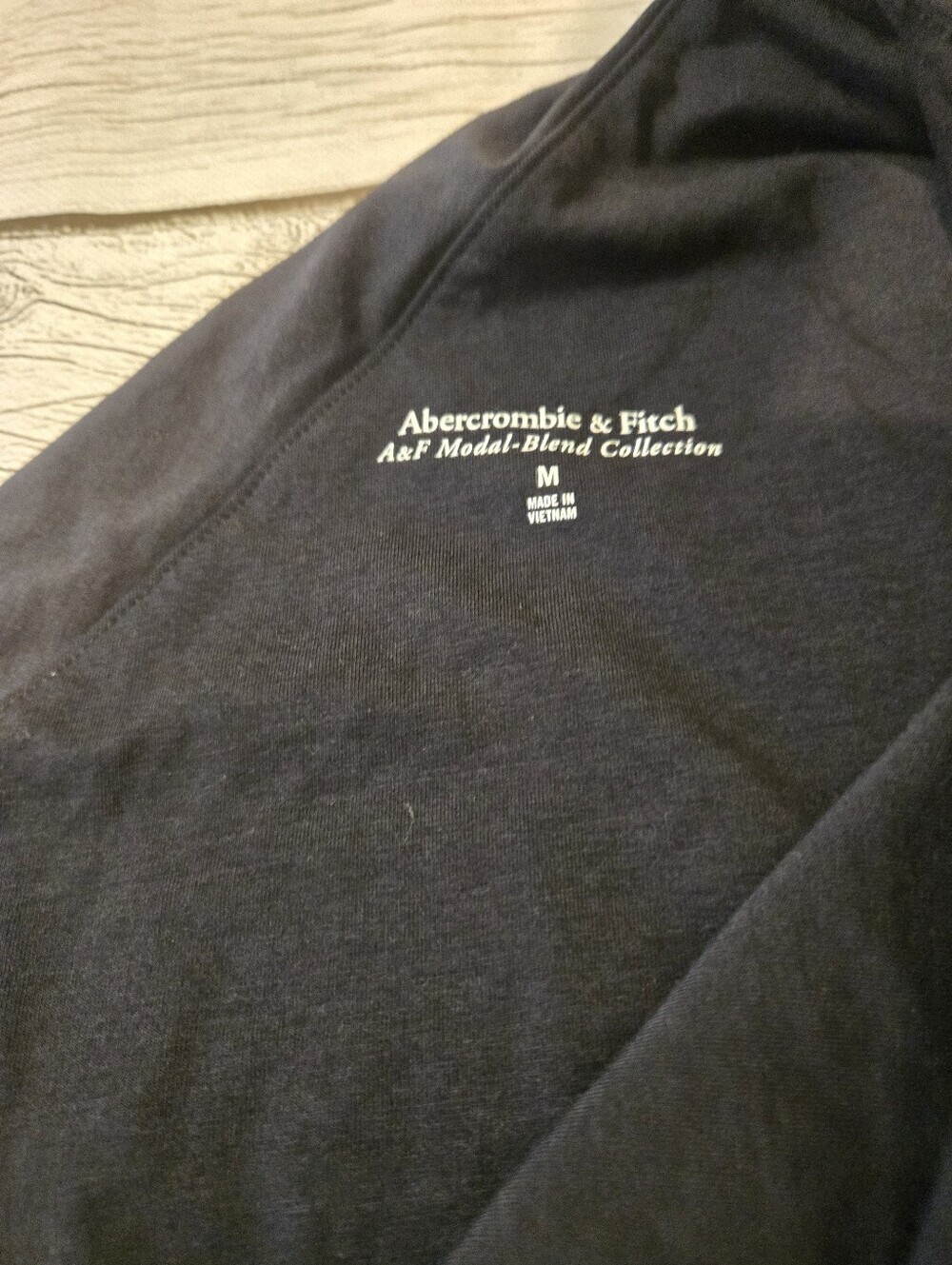 Abercrombie & Fitch One Shoulder Ruched Top Black Modal Blend Medium - Picture 6 of 7